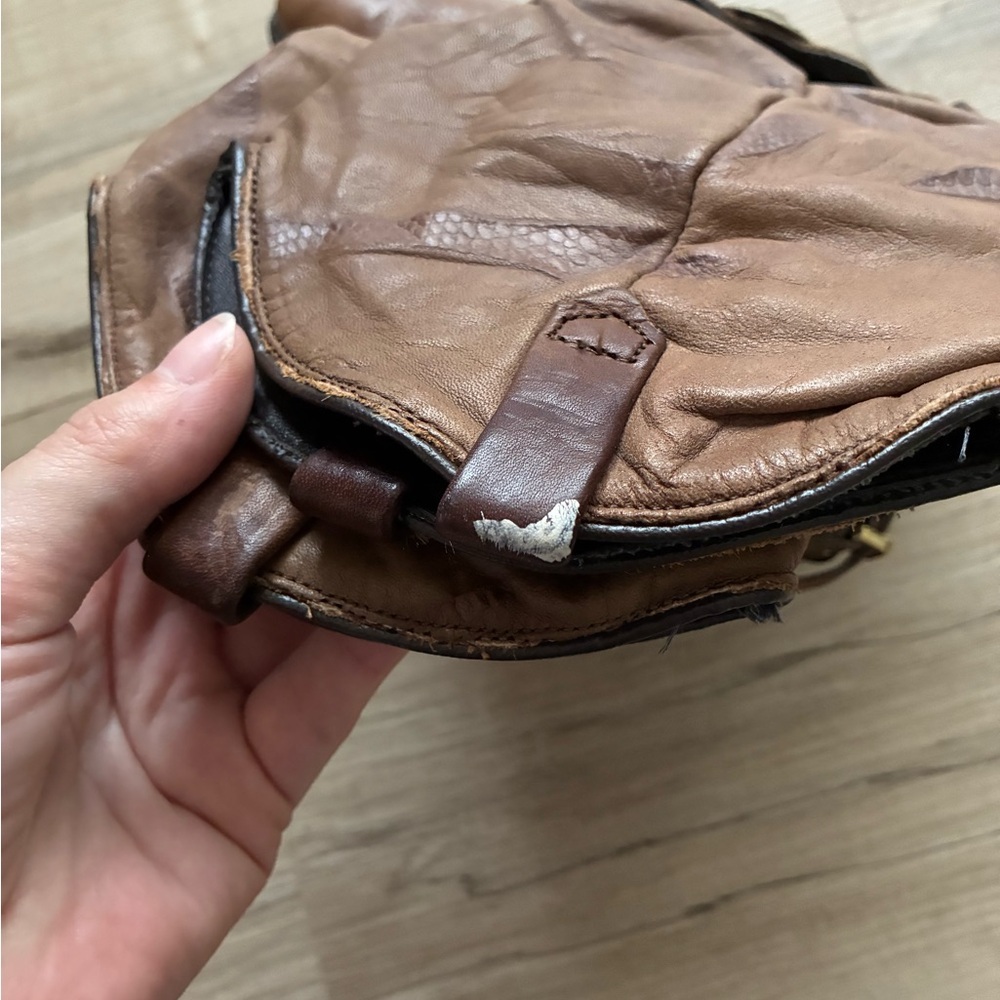 Dingo Genuine Leather Slouchy Dark Brown Leather Boots - Picture 9 of 14